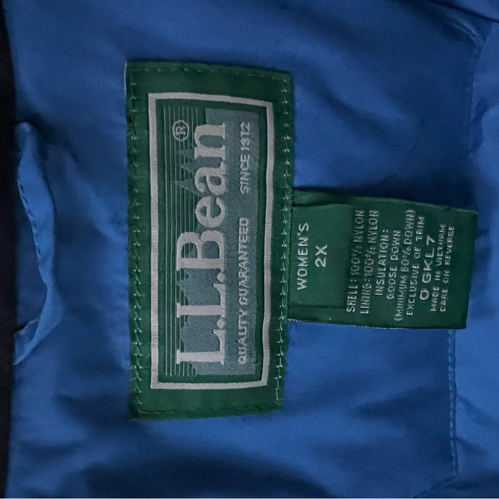 L.L. Bean Women's Vibrant Blue Outerwear - Picture 5 of 5